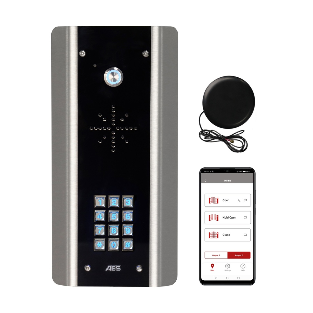 GSM intercom met in/uitbelfunctie en codepaneel RVS | Porteq Website